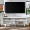 Modern Contemporary Simple Wood Storage Console TV Stand for TVs up to 65" - Saracina Home Gray -Cheap TV Stands Store unnamed file 3639