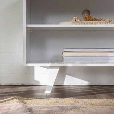 Modern Contemporary Simple Wood Storage Console TV Stand for TVs up to 65" - Saracina Home Gray 12 Modern Contemporary Simple Wood Storage Console TV Stand for TVs up to 65" - Saracina Home Gray - Image 10