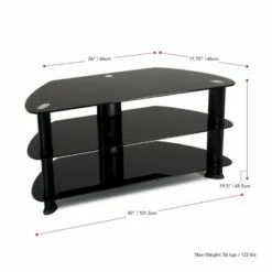 Corner TV Stand for TVs up to 43" Black - CorLiving 12 Corner TV Stand for TVs up to 43" Black - CorLiving -Cheap TV Stands Store unnamed file 371