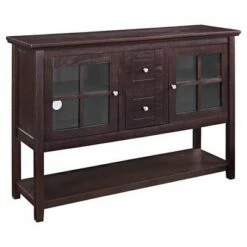 Tasi Modern Farmhouse with Lower Shelf TV Stand for TVs up to 58" - Saracina Home Antique Red -Cheap TV Stands Store unnamed file 3743