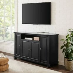 Alexandria TV Stand for TVs up to 65" Black - Crosley