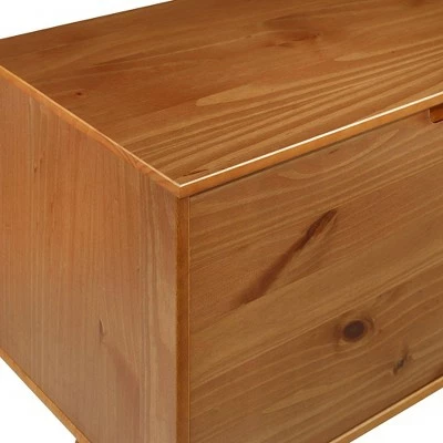 Solid Wood Mid-Century Modern TV Stand for TVs up to 80" - Saracina Home Caramel 5 Solid Wood Mid-Century Modern TV Stand for TVs up to 80" - Saracina Home Caramel - Image 3