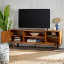 Solid Wood Mid-Century Modern TV Stand for TVs up to 80" - Saracina Home Caramel 32 Solid Wood Mid-Century Modern TV Stand for TVs up to 80" - Saracina Home Caramel -Cheap TV Stands Store unnamed file 3807