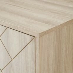 Vik Modern Boho 4 Door Herringbone TV Stand for TVs up to 80" - Saracina Home Birch -Cheap TV Stands Store unnamed file 3824