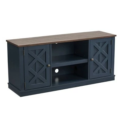 54" TV Stand for TVs up to 65" Navy - Home Essentials 10 54" TV Stand for TVs up to 65" Navy - Home Essentials - Image 8