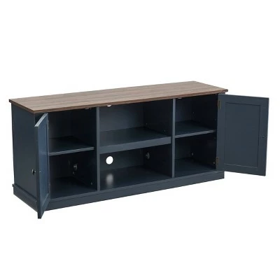 54" TV Stand for TVs up to 65" Navy - Home Essentials 11 54" TV Stand for TVs up to 65" Navy - Home Essentials - Image 9