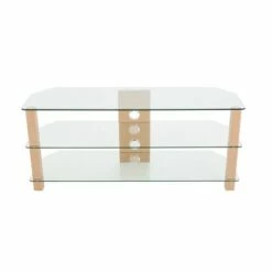 Glass Shelves TV Stand for TVs up to 60" - AVF Walnut -Cheap TV Stands Store unnamed file 384