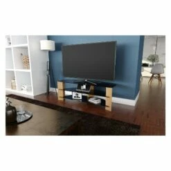 Glass Shelves TV Stand for TVs up to 65" - AVF Walnut -Cheap TV Stands Store unnamed file 388
