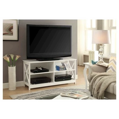 Oxford TV Stand for TVs up to 46' White - Breighton Home 4 Oxford TV Stand for TVs up to 46' White - Breighton Home - Image 2