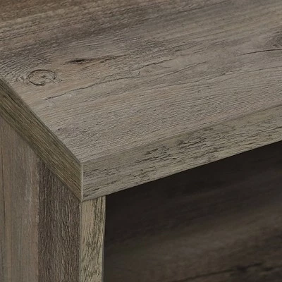 Visconti Modern Boho Sliding Slat Door TV Stand for TVs up to 58" - Saracina Home Gray Wash 9 Visconti Modern Boho Sliding Slat Door TV Stand for TVs up to 58" - Saracina Home Gray Wash - Image 7