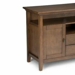 54" Mansfield Solid Wood TV Media Stand - Wyndenhall Black -Cheap TV Stands Store unnamed file 4068