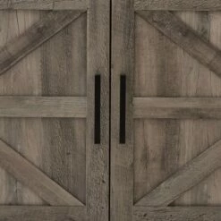 Atticus Modern Farmhouse 2 Door Corner TV Stand for TVs up to 55" - Saracina Home Rustic Oak -Cheap TV Stands Store unnamed file 4078