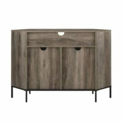 Atticus Modern Farmhouse 2 Door Corner TV Stand for TVs up to 55" - Saracina Home Rustic Oak -Cheap TV Stands Store unnamed file 4080