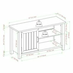 Modern Farmhouse storage TV Stand for TVs up to 50" - Saracina Home White Oak -Cheap TV Stands Store unnamed file 4109