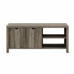 Newark Industrial Farmhouse Metal Mesh X Door TV Stand for TVs up to 65" - Saracina Home Gray Wash -Cheap TV Stands Store unnamed file 4118