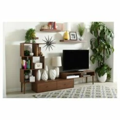 Haversham Mid-Century Retro Modern Display TV Stand for TVs up to 60" Walnut Brown - Baxton Studio -Cheap TV Stands Store unnamed file 4126