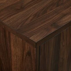 Modern Vinyl Record Player Storage TV Stand for TVs up to 65" - Saracina Home Dark Walnut -Cheap TV Stands Store unnamed file 4139