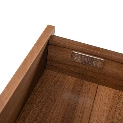 Lollita TV Stand for TVs up to 60" Walnut - Safavieh 9 Lollita TV Stand for TVs up to 60" Walnut - Safavieh - Image 7