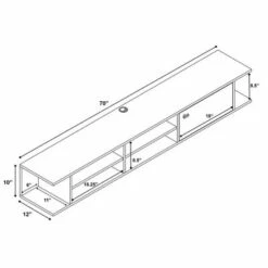 Wall Mounted Media Console with Door - Prepac White -Cheap TV Stands Store unnamed file 4222
