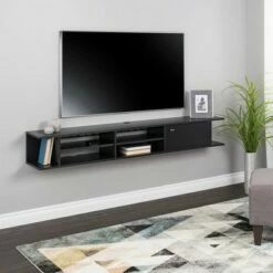 Wall Mounted Media Console with Door - Prepac White -Cheap TV Stands Store unnamed file 4224