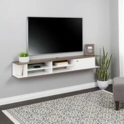 Wall Mounted Media Console with Door - Prepac White -Cheap TV Stands Store unnamed file 4225