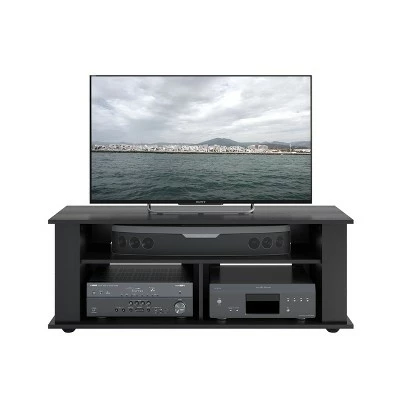Bakersfield Ravenwood TV Stand for TVs up to 55" Black - CorLiving 4 Bakersfield Ravenwood TV Stand for TVs up to 55" Black - CorLiving - Image 2