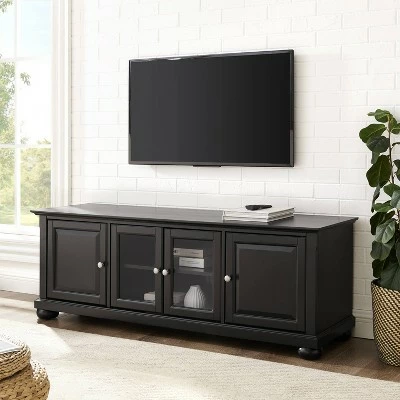 Alexandria Low Profile TV Stand for TVs up to 60" Black - Crosley 6 Alexandria Low Profile TV Stand for TVs up to 60" Black - Crosley - Image 4