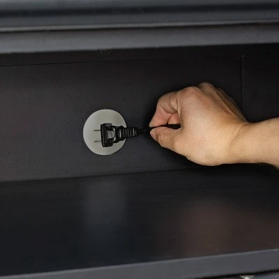 Alexandria Low Profile TV Stand for TVs up to 60" Black - Crosley 12 Alexandria Low Profile TV Stand for TVs up to 60" Black - Crosley - Image 10