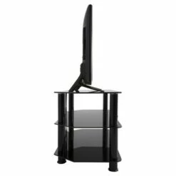 Cable Management and TV Stand for TVs up to 42" - AVF Black -Cheap TV Stands Store unnamed file 434