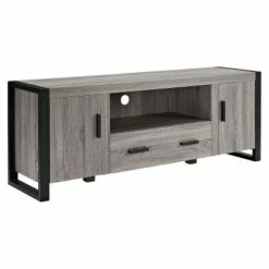 Modern Urban Industrial TV Stand for TVs up to 65" - Saracina Home Driftwood -Cheap TV Stands Store unnamed file 4342