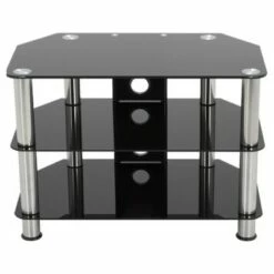 Cable Management and TV Stand for TVs up to 42" - AVF Black -Cheap TV Stands Store unnamed file 436