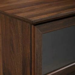 Modern Wood and Glass Door Console TV Stand for TVs up to 65" - Saracina Home Slate Gray -Cheap TV Stands Store unnamed file 4382