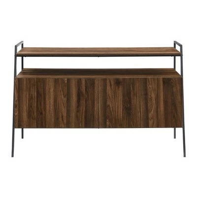 Modern Angled Frame 4 Door TV Stand for TVs up to 58" - Saracina Home Gray Wash 3 Modern Angled Frame 4 Door TV Stand for TVs up to 58" - Saracina Home Gray Wash