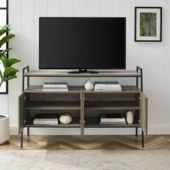 Modern Angled Frame 4 Door TV Stand for TVs up to 58" - Saracina Home Gray Wash 16 Modern Angled Frame 4 Door TV Stand for TVs up to 58" - Saracina Home Gray Wash -Cheap TV Stands Store unnamed file 4392