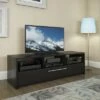 Naples Bench with Pull Down Storage TV Stand for TVs up to 68" Black - CorLiving