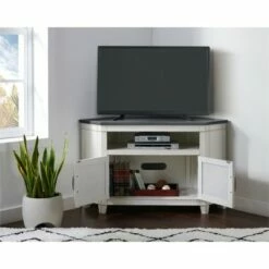 Del Mar 50" Corner TV Stand White and Gray - Martin Svensson Home -Cheap TV Stands Store unnamed file 440