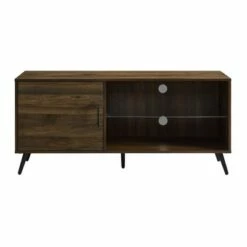 Single Door Mid-Century Modern TV Stand for TVs up to 58" - Saracina Home English Oak -Cheap TV Stands Store unnamed file 4429