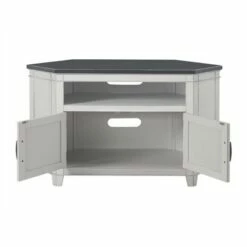Del Mar 50" Corner TV Stand White and Gray - Martin Svensson Home -Cheap TV Stands Store unnamed file 443