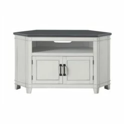 Del Mar 50" Corner TV Stand White and Gray - Martin Svensson Home -Cheap TV Stands Store unnamed file 444