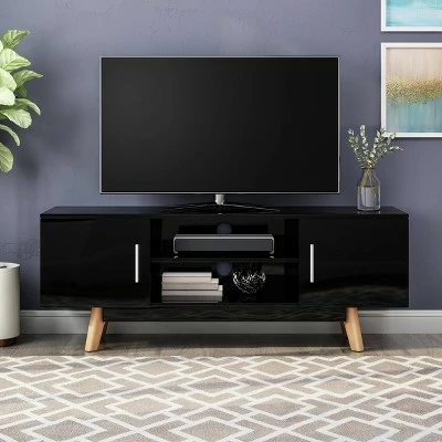 Ariade Mid Century TV Stand for TVs up to 47" Black - Christopher Knight Home 3 Ariade Mid Century TV Stand for TVs up to 47" Black - Christopher Knight Home