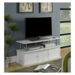Convenience Concepts Designs2Go with 3 Cabinets TV Stand for TVs up to 60" White - Breighton Home -Cheap TV Stands Store unnamed file 4525