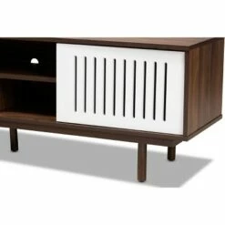 Meike Two-Tone Wood TV Stand for TVs up to 70" Walnut/White - Baxton Studio -Cheap TV Stands Store unnamed file 4556