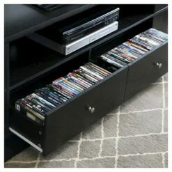 Wood Storage TV Stand for TVs up to 65" Black - Saracina Home -Cheap TV Stands Store unnamed file 4605