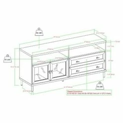 Modern Storage TV Stand for TVs up to 60" - Saracina Home Dark Walnut 15 Modern Storage TV Stand for TVs up to 60" - Saracina Home Dark Walnut -Cheap TV Stands Store unnamed file 4663