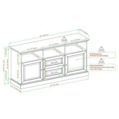 Alastair Transitional Classic TV Stand for TVs up to 65" - Saracina Home Birch 8 Alastair Transitional Classic TV Stand for TVs up to 65" - Saracina Home Birch - Image 6