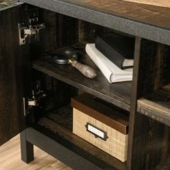 60" Steel River Credenza - Sauder Distressed Brown -Cheap TV Stands Store unnamed file 4681