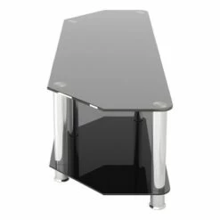 AVF Glass Shelves TV Stand for TVs up to 65" - Silver/Black