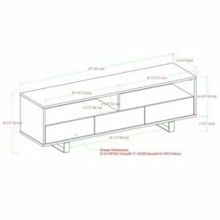 Modern 3 Drawer Low Console TV Stand for TVs up to 65" Dark Walnut - Saracina Home 16 Modern 3 Drawer Low Console TV Stand for TVs up to 65" Dark Walnut - Saracina Home -Cheap TV Stands Store unnamed file 4702