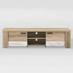 Joliet Duotone TV Bench for TVs up to 80" - CorLiving Gray/black -Cheap TV Stands Store unnamed file 4880