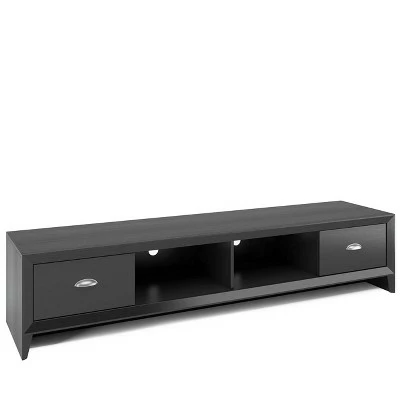 Lakewood Extra Wide TV Stand for TVs up to 80" Black - CorLiving 4 Lakewood Extra Wide TV Stand for TVs up to 80" Black - CorLiving - Image 2